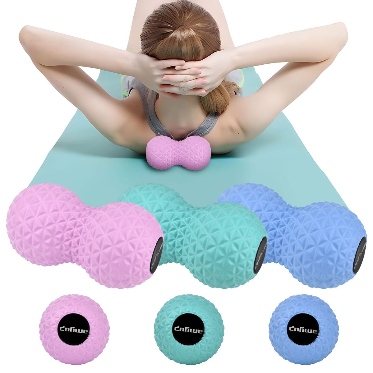 KOKILA - Foam Roller Rodillo masajeador Yoga Muscular Ejercicio