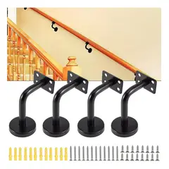 DEKANO - Soporte 4 Planos Para Escaleras De Acero Inoxidable soporte esquina