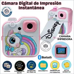 GENERICO - Cámara Digital de Impresión Térmica Con Bluetooth para Niños