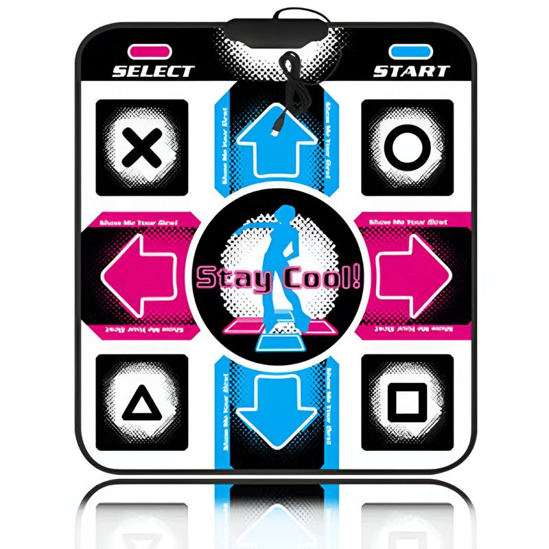 CRUSEC - Tapete De Baile Para Juegos PC USB 11 Botones 90x80cm