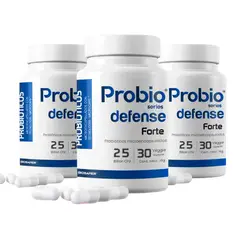 BIOSAMER - Probiótico 25 Billones Defense, 3 Frascos, 90 Cápsulas