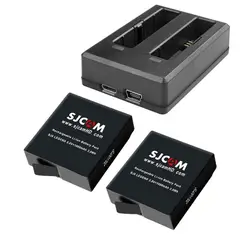 SJCAM - Pack Cargador y 2 Baterías de Cámaras S6 LEGEND y SJ6 PRO