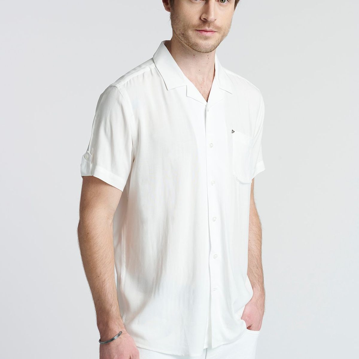 NEW MAN - Camisa Knowlsey Beige New Man
