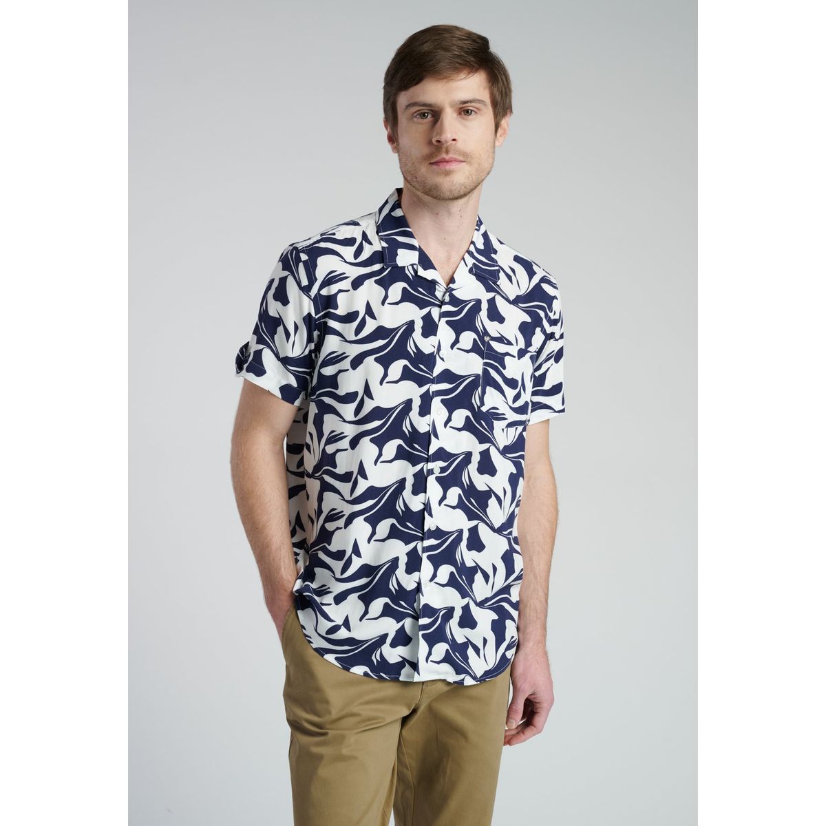 NEW MAN - Camisa Milano Azul New Man