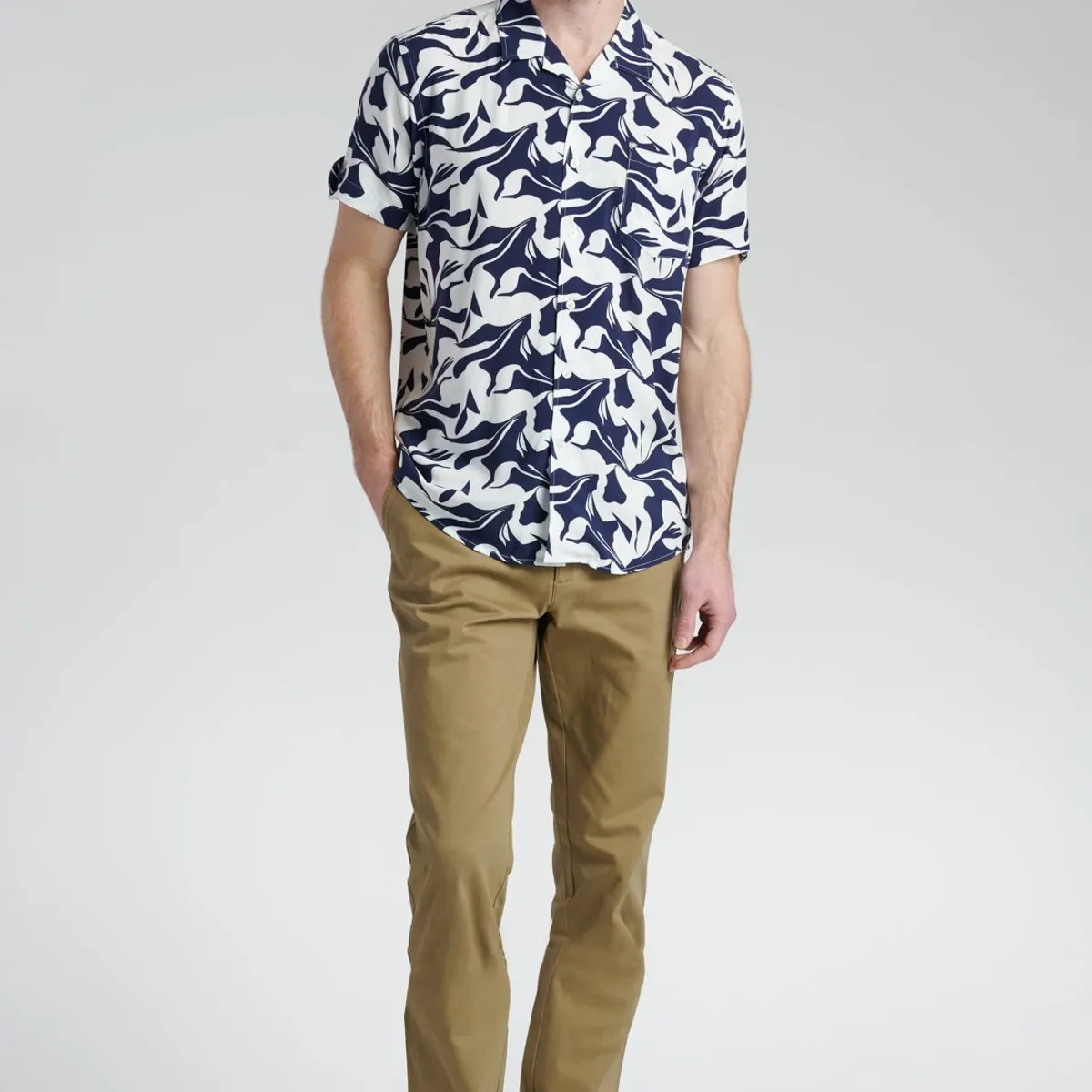 NEW MAN - Camisa Milano Azul New Man