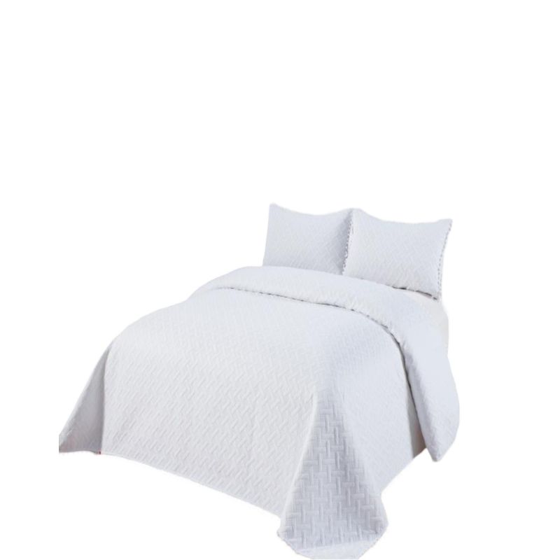 GENERICO - Cubrecama De Verano Con Pompones - Estilo Fresco y Elegante King  L6
