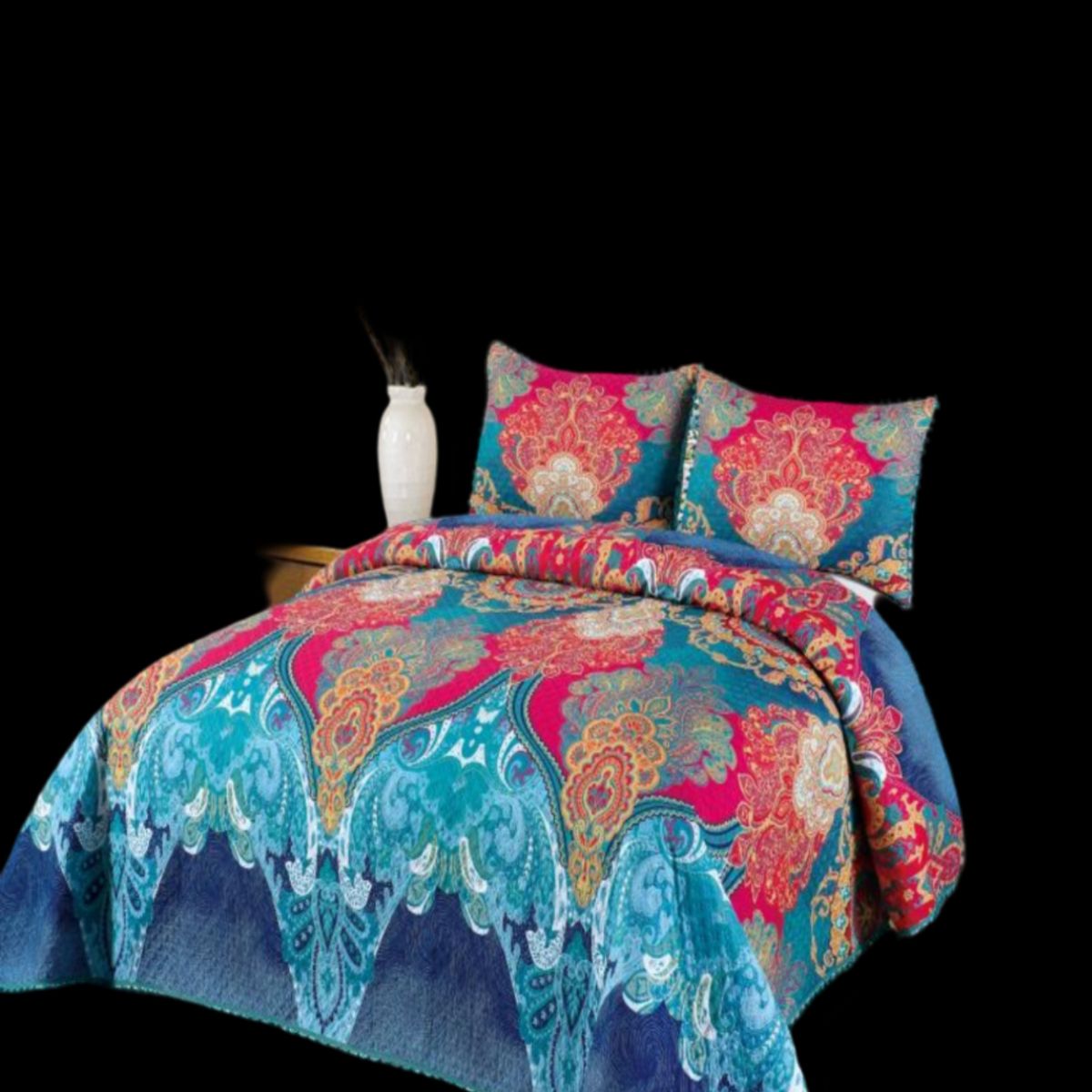 GENERICO - Cubrecama Ligero De Verano Con Pompones - Elegancia Ideal 2P D7