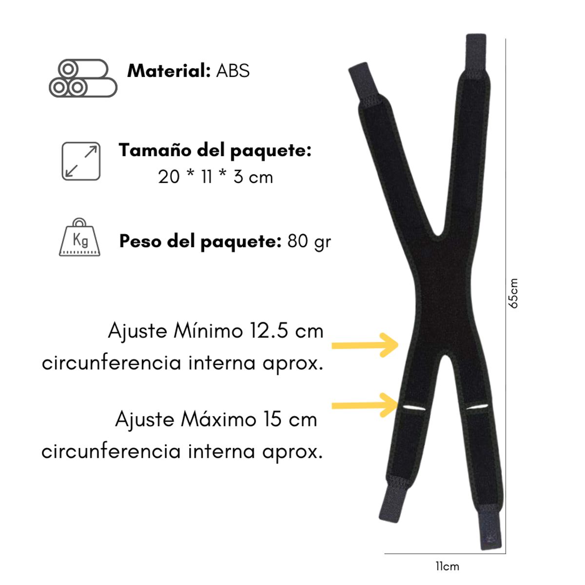 GENERICO - Rodillera Ortopedica Menisquera Rotuliana Doble Neopreno