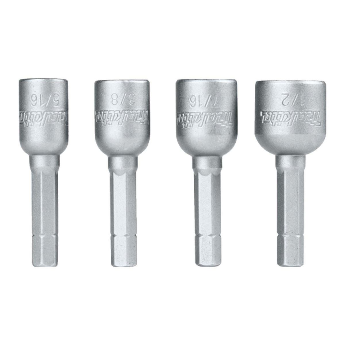 MAKITA - Set 4 Vasos Magnéticos 5/16'', 3/8'', 7/16'', 1/2'' - Makita