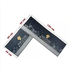 GENERICO - Alfombra Para Cocina Piso Baño Antideslizante Set 2 En 1.