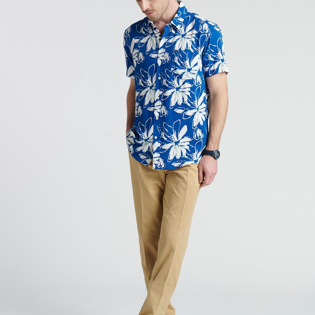 NEW MAN - Camisa Ermirna Azul New Man