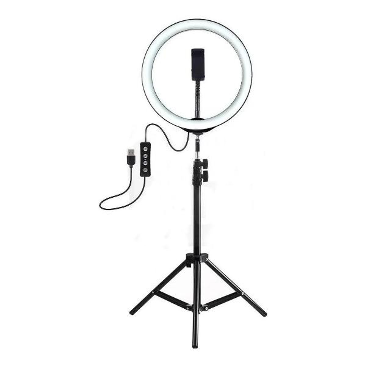 GENERICO - Aro De Luz Led 30 Cm Con Trípode 2m