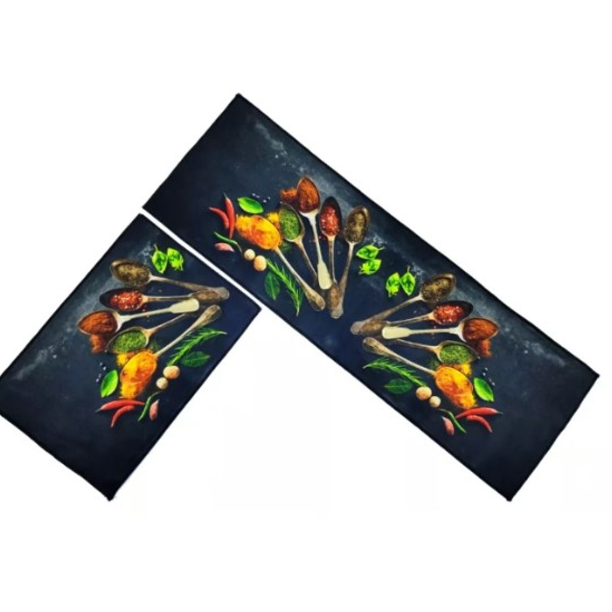 GENERICO - Alfombra Para Cocina Piso Baño Antideslizante Set 2 En 1.