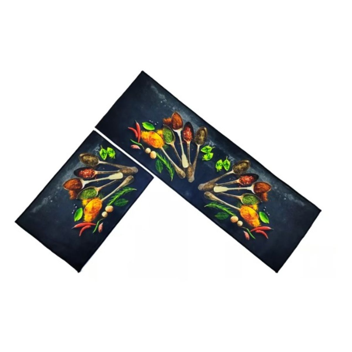 GENERICO - Alfombra Para Cocina Piso Baño Antideslizante Set 2 En 1.