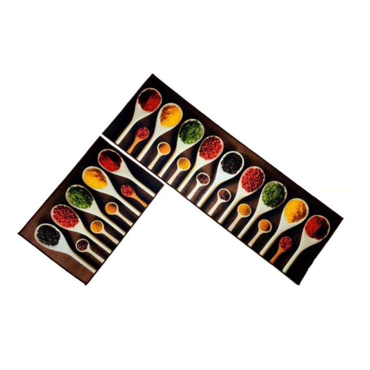 GENERICO - Alfombra Para Cocina Piso Baño Antideslizante Set 2 En 1.