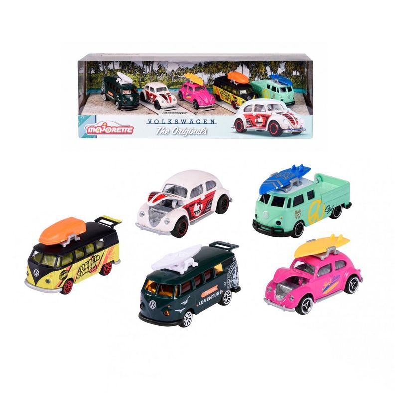 MAJORETTE - Majorette Volkswagen The Originals 5 Piezas Giftpack
