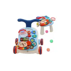 GENERICO - Caminadora Mesa De Bebe Primeros Pasos Musical 2 En 1 Azul