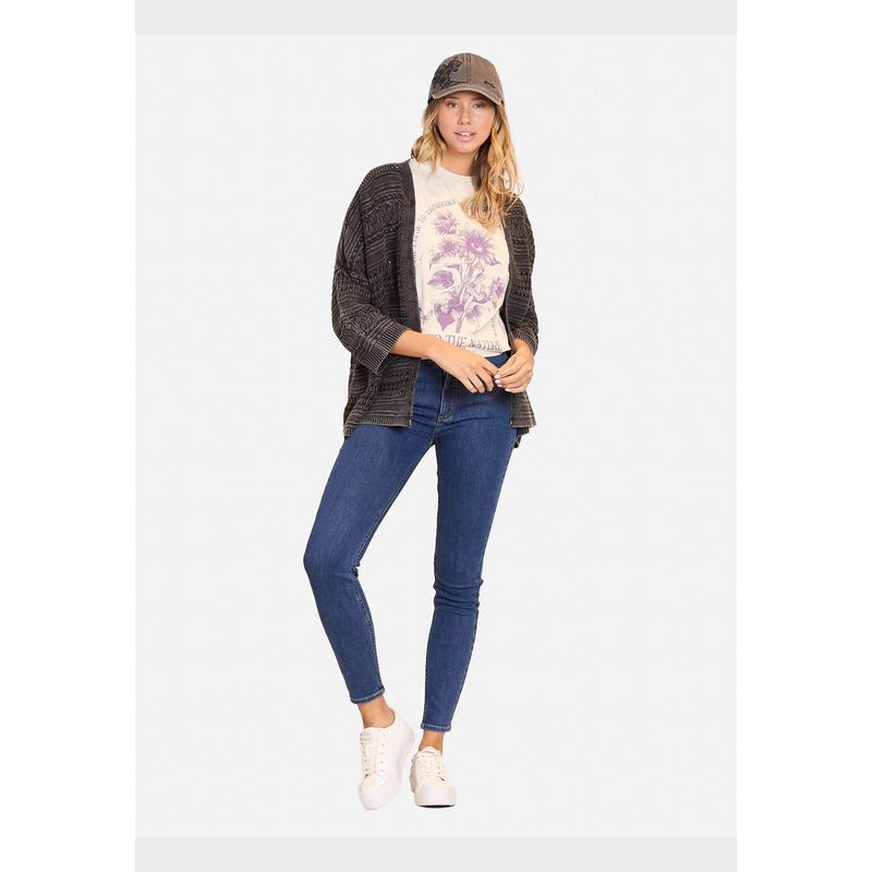 MAUI AND SONS - Sweater Wonder Negro Mujer Maui And Sons