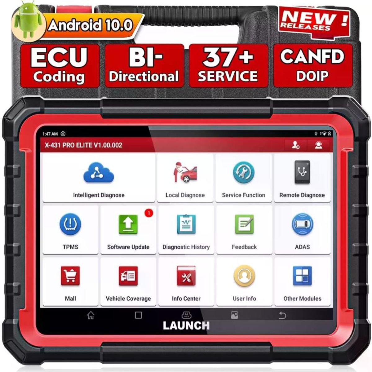 LAUNCH - Scanner Launch X431 Pro Elite Bidireccional Can 32 Reinicios