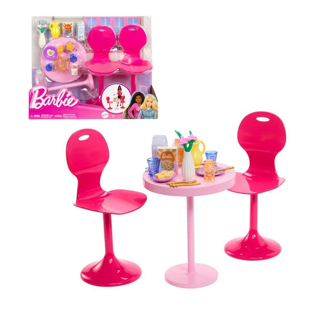 BARBIE - Barbie Piezas De Narracion - Mesa Con Sillas