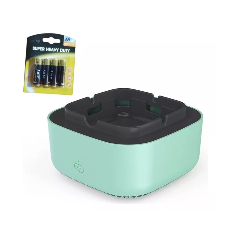 GENERICO - Cenicero De Humo 2 En 1 Con Purificador De Aire Verde
