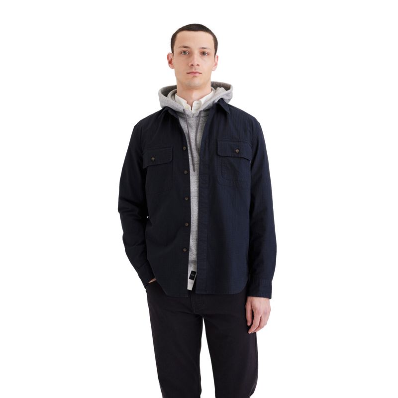 DOCKERS - Sobrecamisa Hombre Workwear Regular Fit Azul Dockers