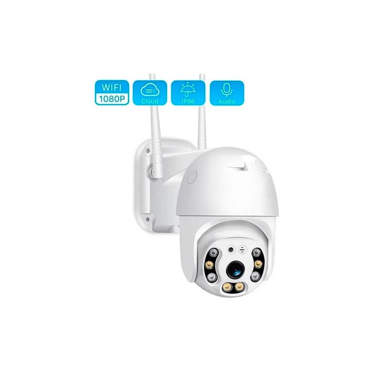 GENERICO - Cámara Ip Wifi Inteligente Exterior Alarma