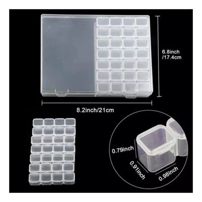 Imagen 2 del producto Caja Organizadora 56 Compartimientos Para Joyas Mostacillas