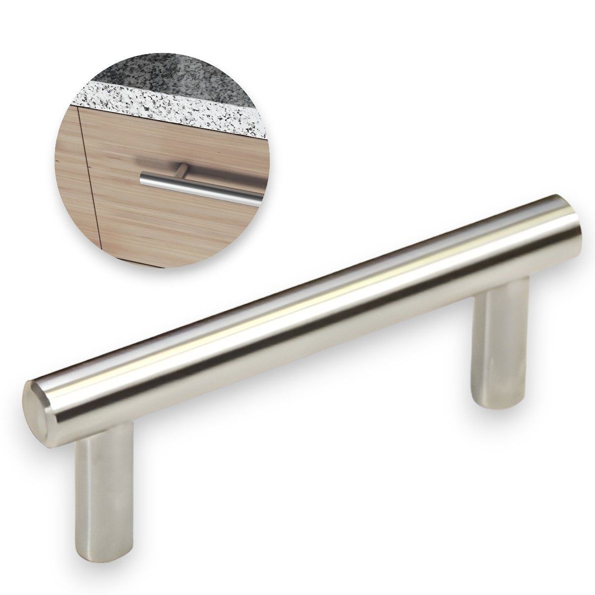 GENERICO - Tirador Inoxidable Cepillado Puertas 15cm Tiradores De Cajon