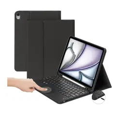 GENERICO - Funda Para iPad Air 11 M2 2024 + Teclado Español - Negro