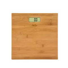 JATA - Elegante Pesa De Baño Fabricada En Bambú Natural Marca
