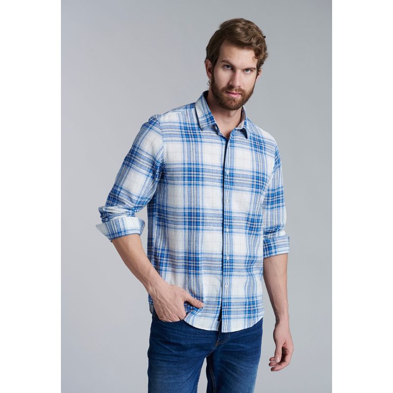 FEROUCH - Camisa Checkered Montana Fj Beige Ferouch