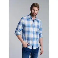 FEROUCH - Camisa Checkered Montana Fj Beige