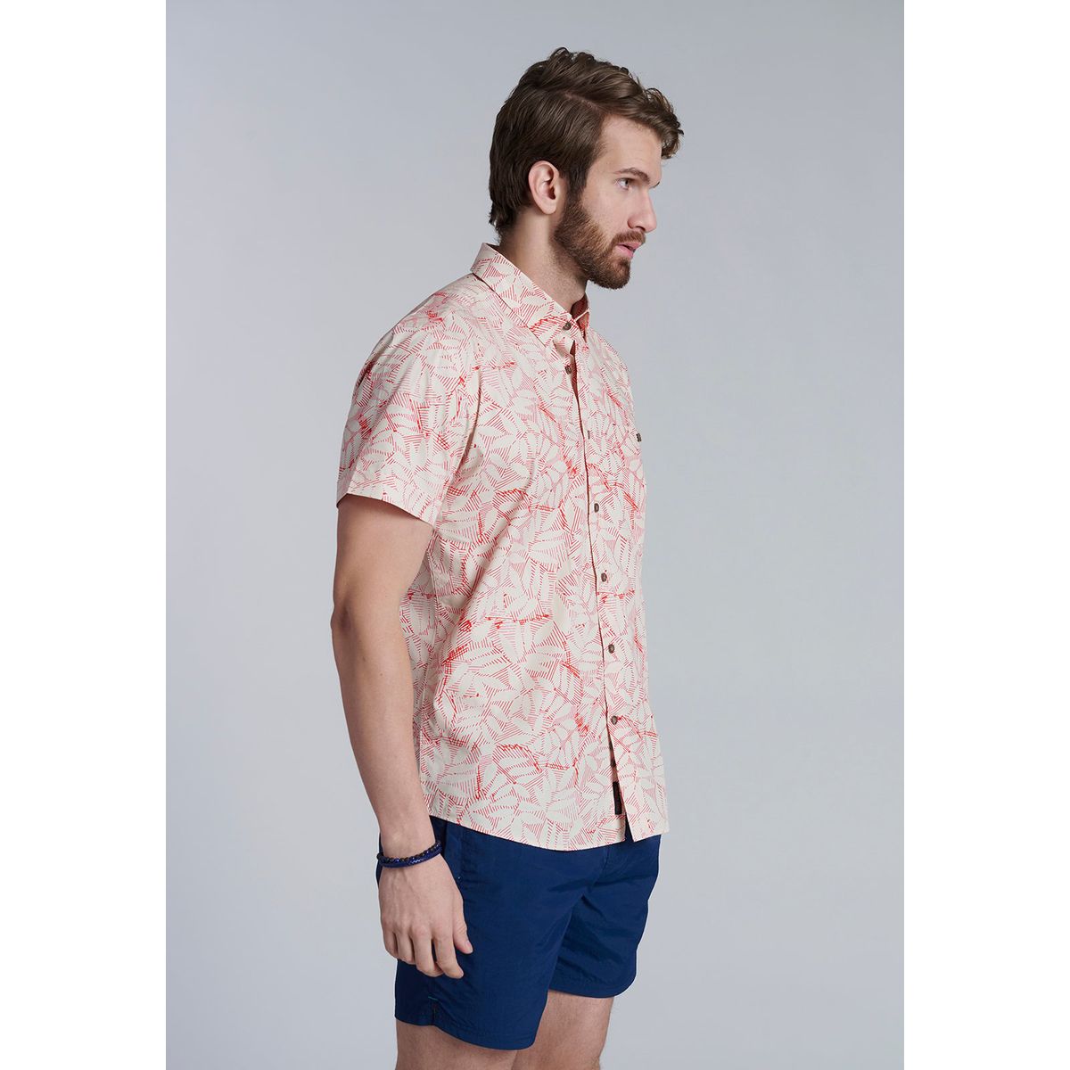 FEROUCH - Camisa Estampada Nevada Fj Rojo Ferouch