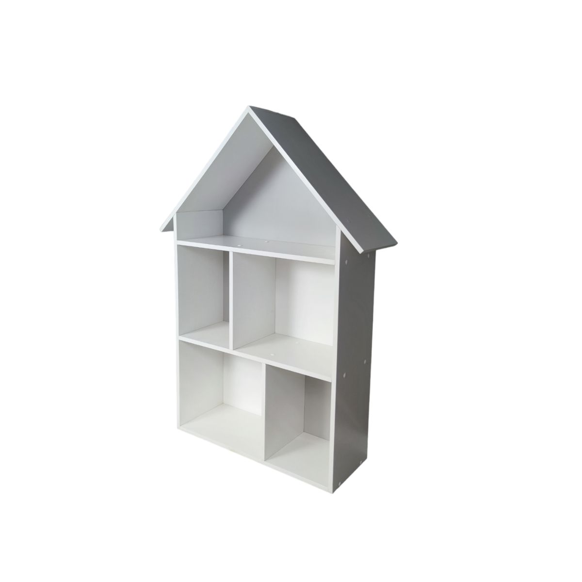 MUEBLES KIDS - Repisa casa blanco gris