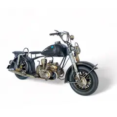 MONTREAL - Moto A Escala Tipo Harley Decoración Vintage En Fierro XL