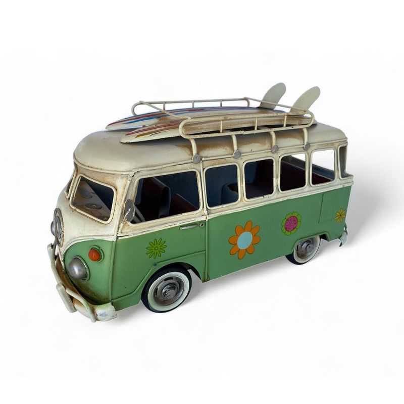 MONTREAL - Auto A Escala Kombi De Colección Decoración Vintage Fierro