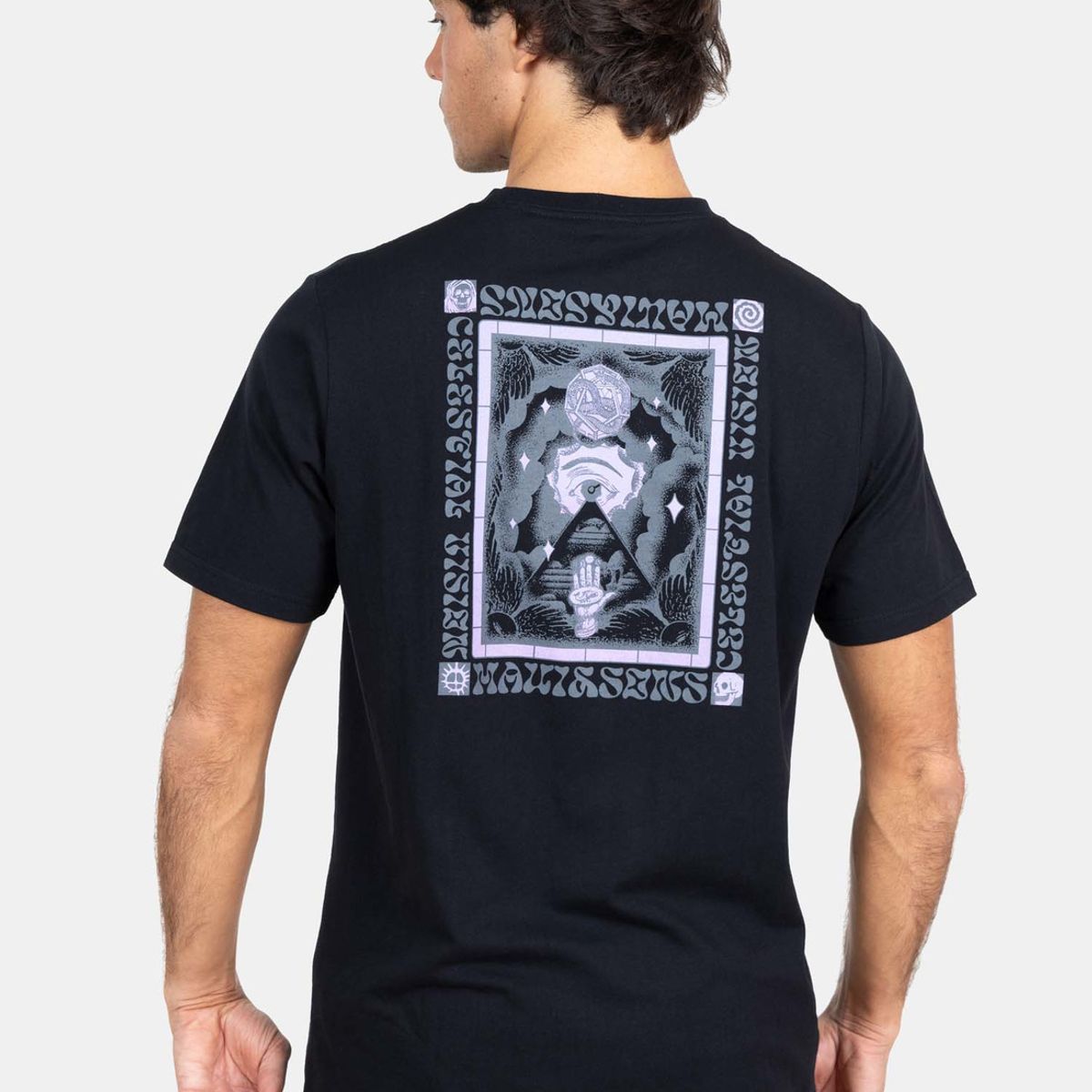 MAUI AND SONS - Polera MC Gradient Art Tees  Negro Hombre Maui And Sons