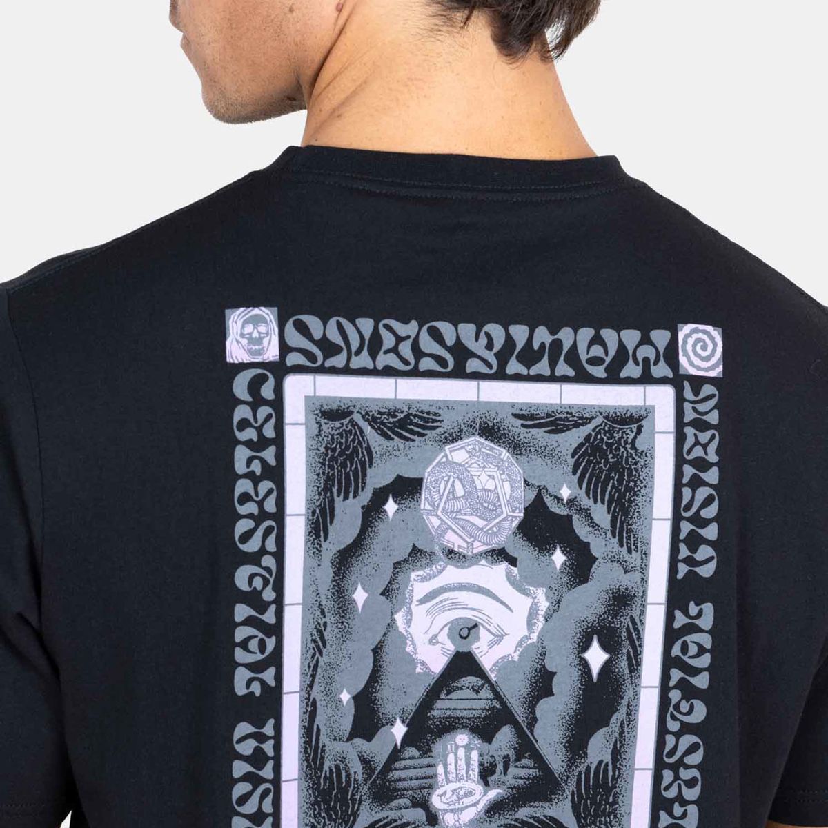 MAUI AND SONS - Polera MC Gradient Art Tees  Negro Hombre Maui And Sons