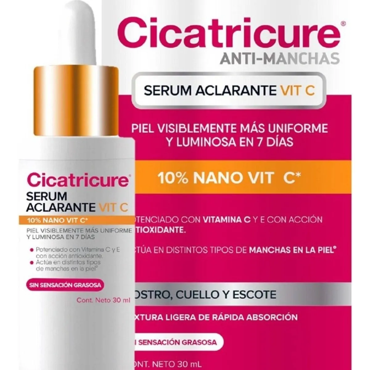 GENOMMA LAB - Cicatricure Sérum Aclarante Vit C 30 Ml.-