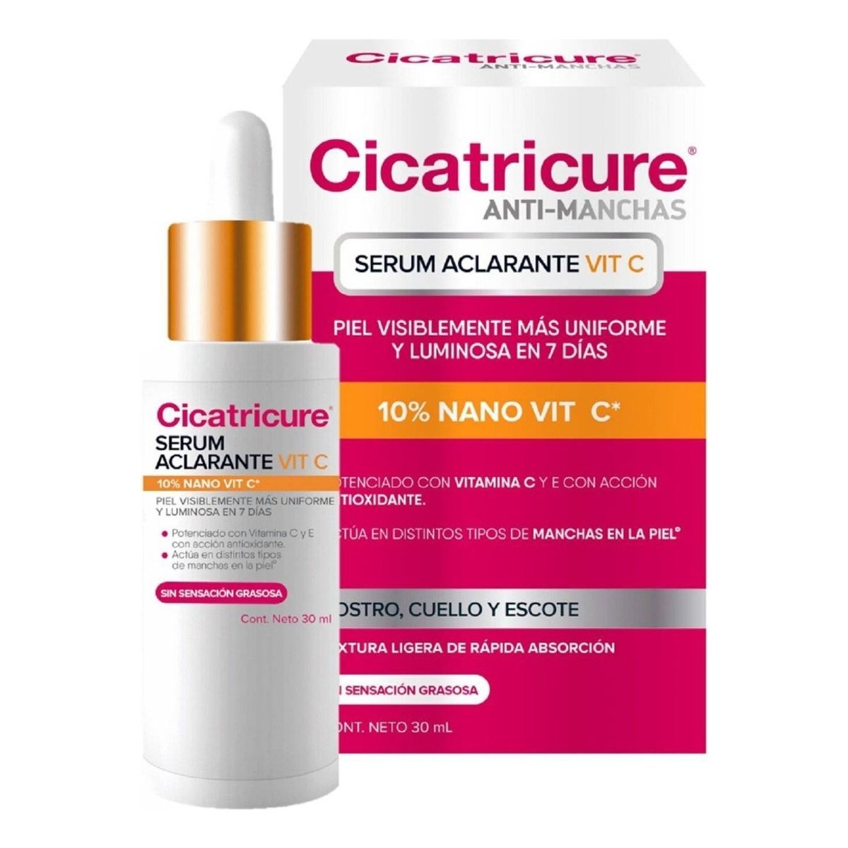GENOMMA LAB - Cicatricure Sérum Aclarante Vit C 30 Ml.-