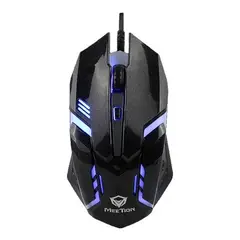 MEETION - Mouse Gamer M371 Windows Optico Rgb Color Negro