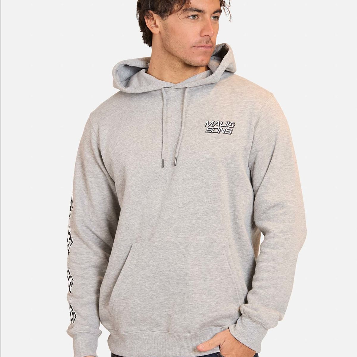 MAUI AND SONS - Poleron Canguro Sweatshirt Kanguroo Maui Minimal Logo Hombre Maui And Sons