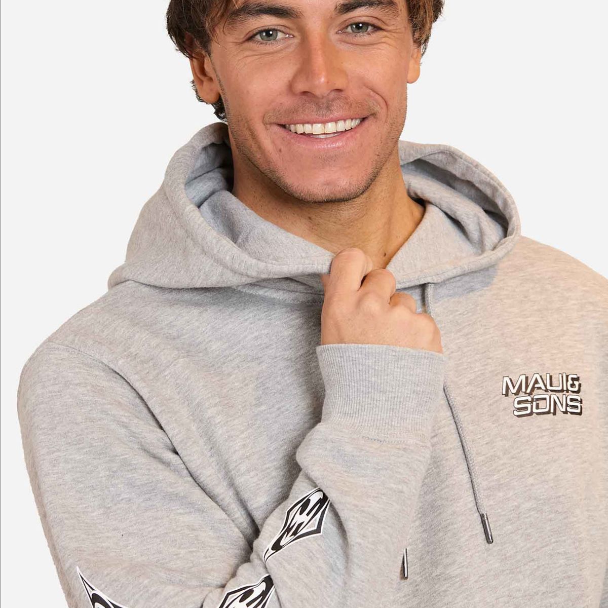 MAUI AND SONS - Poleron Canguro Sweatshirt Kanguroo Maui Minimal Logo Hombre Maui And Sons