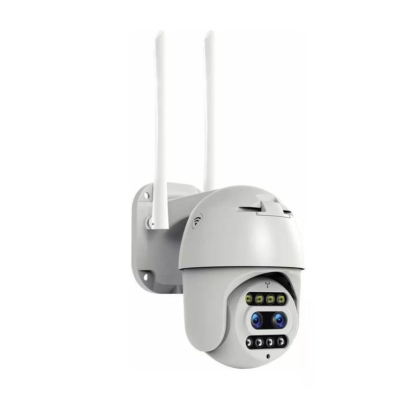AI - Cámara De Seguridad Exterior Fhd 4mp Doble Lente Zoom 10x