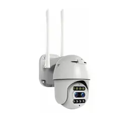 AI - Cámara De Seguridad Exterior Fhd 4mp Doble Lente Zoom 10x