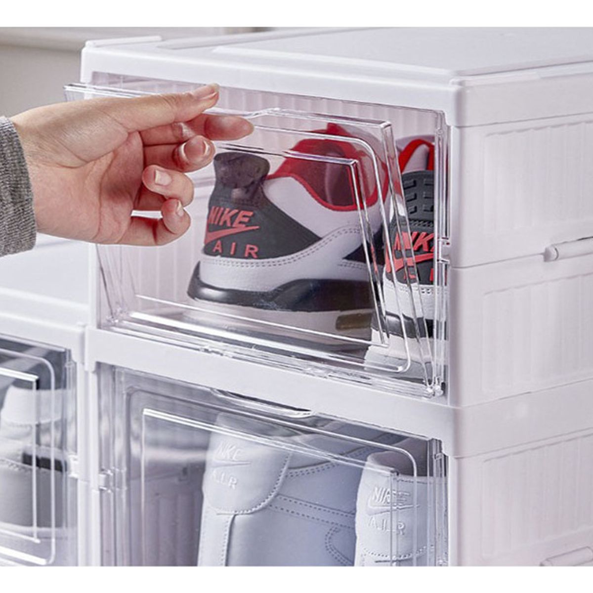 GENERICO - Estante Para Zapatos Zapatillas Multiusos Para Armario Blanco