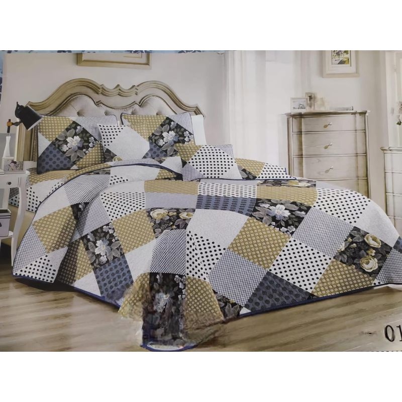 GENERICO - COBERTORES DE VERANO QUILTS REVERSIBLES