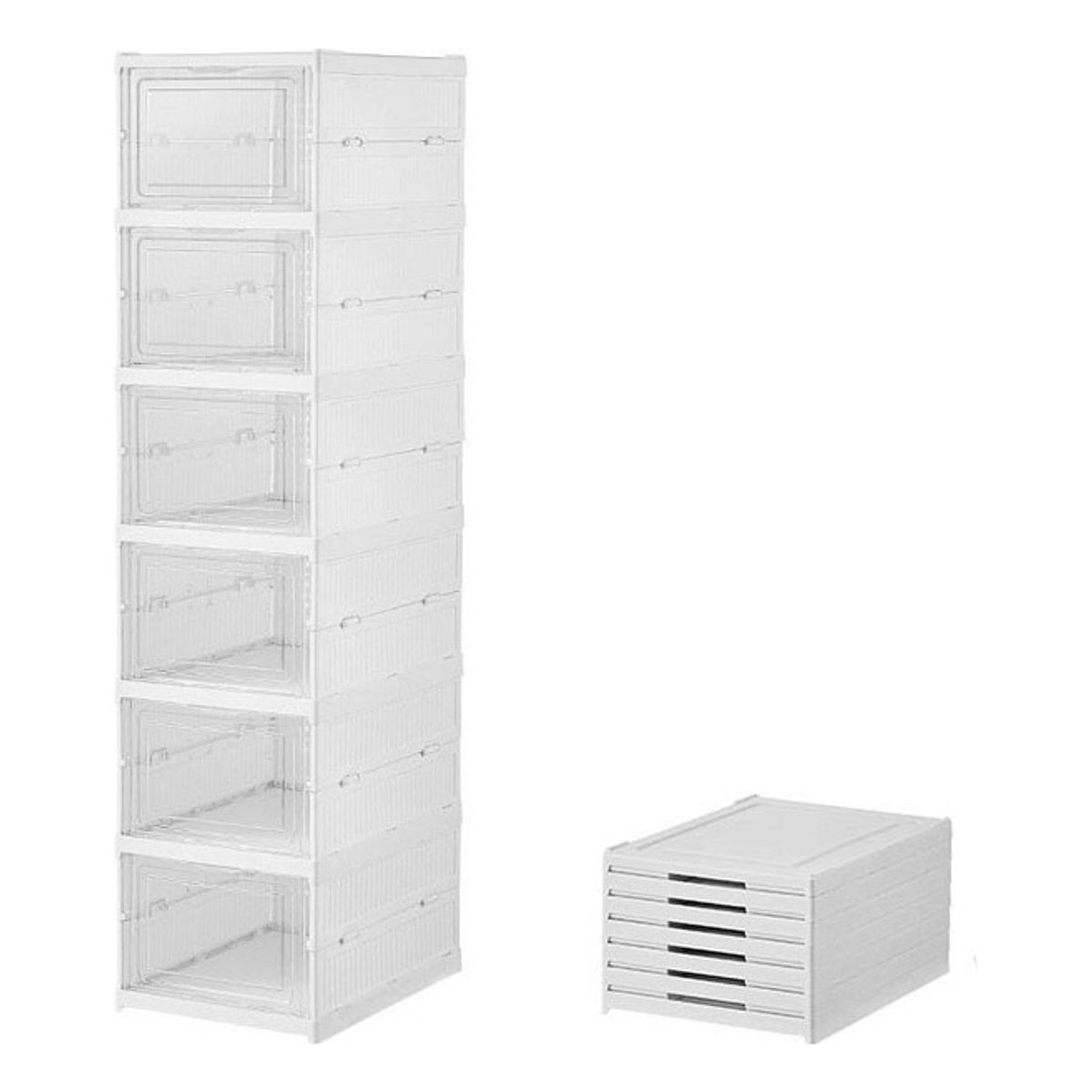 GENERICO - Estante Para Zapatos Zapatillas Multiusos Para Armario Blanco…