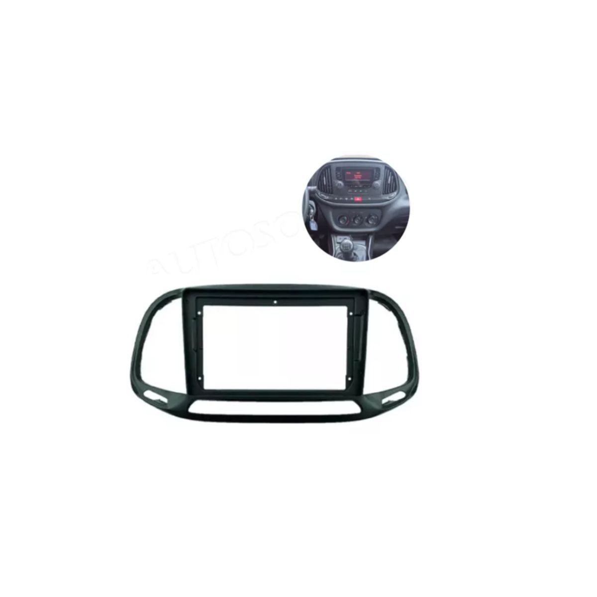 GENERICO - Adaptador Bisel Fiat Doblo Dodge Ram V1000 2015 9 pulgadas